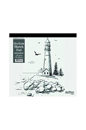 Lıght House Eskiz Defteri 15x15 Cm