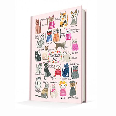 Deffter Summer Cats-Cool Cats Sert Kapak 14x20 Cm
