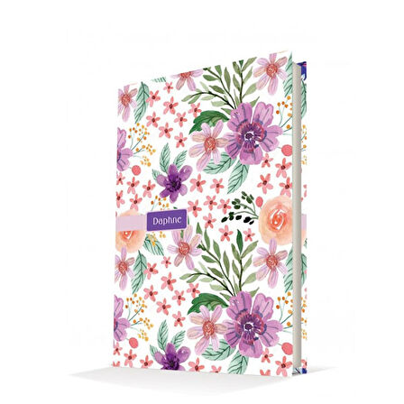 Deffter Daphne Purple Spring Sert Kapak Çizgili Defter 64522-0