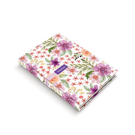 Deffter Daphne Purple Spring Sert Kapak Çizgili Defter 64522-0