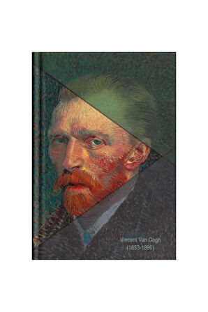 Portreler / Van Gogh Sert Kapak A5 Çizgili Defter 96 Yp