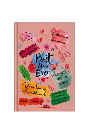 Posıtıve / Bestmom Ever Sert Kapak A5 Çizgili Defter 96 Yp