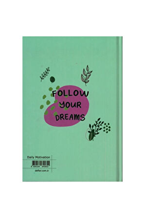 POSITIVE / DAILY MOTIVATION SERT KAPAK A5 ÇİZGİLİ DEFTER 96 YP