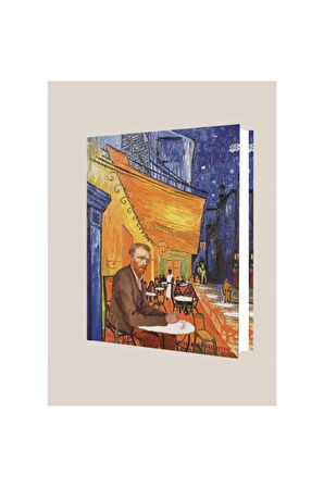ART OF WORLD / VAN GOGH - AT NIGHT 14X20 SERT KAPAK ÇİZGİLİ DEFTER 96YP.