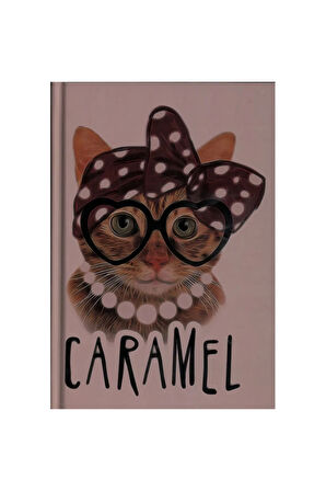 ANIMALS / CARAMEL SERT KAPAK A5 ÇİZGİLİ DEFTER 96 YP