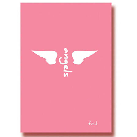 Deffter Angels Feel Sert Kapak 14X20 96 Sayfa Çizgisiz 64724-8