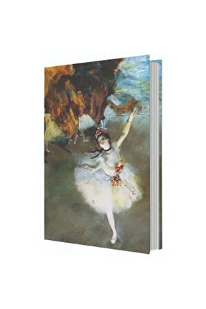 14x20 Art Of World / Edgar Degas The Star Sert Kapak Çizgisiz Defter 96 Yp