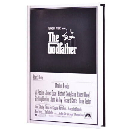 Deffter Film Afişleri Godfather Sert Kapak 14x20 Çizgili 96 Sayfa Not Defteri