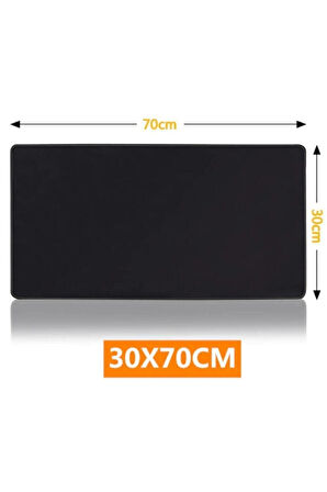 70 X 30 Cm Siyah Dikişli Kaydırmaz Taban Speed Yüzey Mousepad