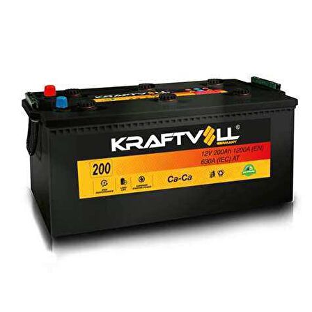 AKU 12V 200 AH C 518×279×240 - KRAFTVOLL 18020007