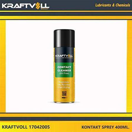 KONTAKT TEMIZLEME SPREY - YAGSIZ 400ML. - KRAFTVOLL 17042005