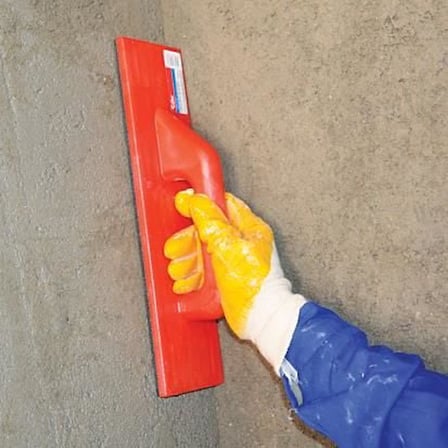 S'82 Tirfil Mala Sıva Perdahlama Aparatı Kırmızı Plastik Saplı