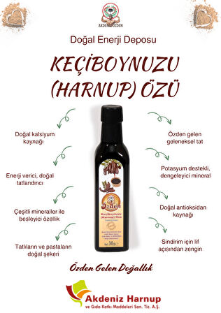 ÖZDEN AKDENİZ HARNUP- Keçiboynuzu (HARNUP) Özü 340g- Carob Extract