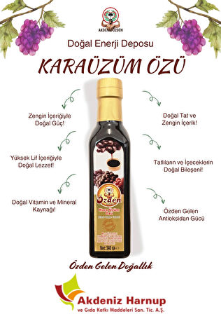 Özden Akdeniz Harnup - Kara Dut Özü 340g - Black Mulberry Extract