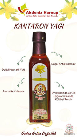 ÖZDEN Akdeniz Harnup KANTARON YAĞI 250 mL - Hypericum Perforatum in Olive Oil