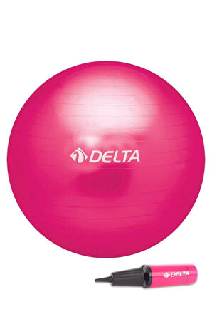 Delta 65 cm Fuşya Deluxe Pilates Topu Ve Çift Yönlü Pompa Seti-FUŞYA