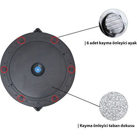 Delta Uluslararası Standart Ebatlarda 62 Cm Çap Bosu Ball Bosu Topu Pilates Denge Aleti (Pompalı)