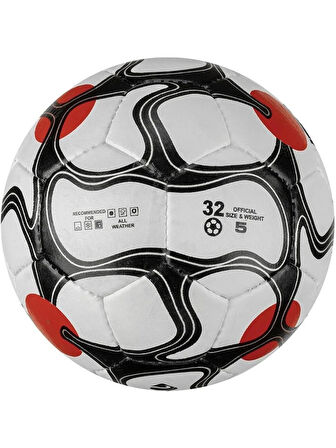 Delta Vega El Dikişli Futbol Topu, 5 Numara Beyaz-Siyah-Kırmızı