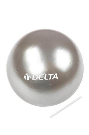 Delta 25 cm Dura-Strong Mini Pilates Topu Denge Egzersiz Topu-GÜMÜŞ