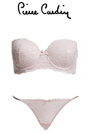 Kadın Lacivert 4032 Balenli Destekli Straplez Sütyen Takım