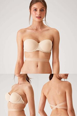 Ten 6027 Pisa Push-up Straplez Multi Function Sütyen