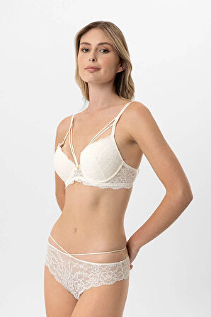 Pierre Cardin Soft Push Up Kaplı Dantelli Sütyen Takım