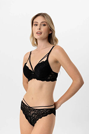 Pierre Cardin Soft Push Up Kaplı Dantelli Sütyen Takım