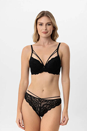 Pierre Cardin Soft Push Up Kaplı Dantelli Sütyen Takım