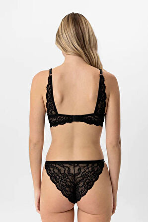 Pierre Cardin Boş Kaplı Sırt Dantel Detaylı Sütyen Takımı