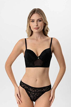 Pierre Cardin Dantelli Push Up Büstiyer Takım