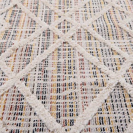 Evidea Soft Terazzo Cream Makine Halısı - Bej - 80x150 cm