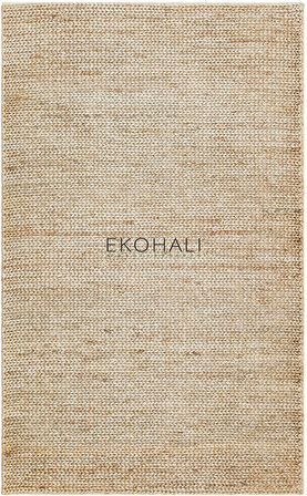 Choti Koleksiyonu Jüt ile üretilen el dokuma sisal kilim Duman Rengi