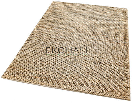 Choti Koleksiyonu Jüt ile üretilen el dokuma sisal kilim Duman Rengi