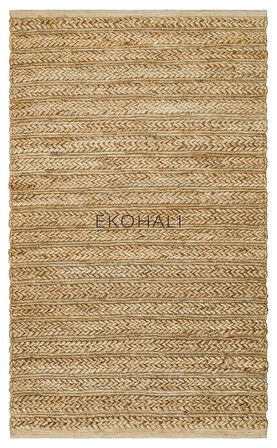 Choti Koleksiyonu Jüt ile üretilen el dokuma sisal kilim Natural