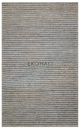 Netra Koleksiyonu Jüt ile üretilen el dokuma sisal kilim C-1512 Navy Multy XW