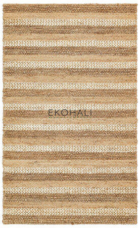 Netra Koleksiyonu Jüt ile üretilen el dokuma sisal kilim S-1410 Natural XW