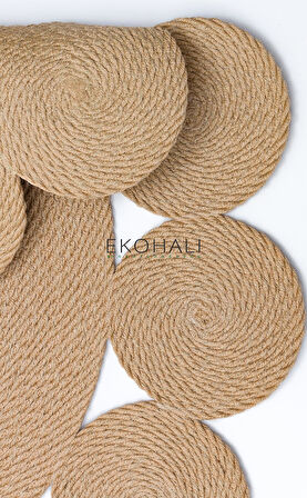 Patna Koleksiyonu Jüt Örgü Halı PTN 03 Jut Natural