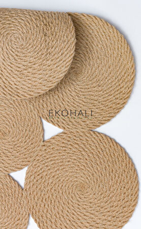 Patna Koleksiyonu Jüt Örgü Halı PTN 07 Jut Natural