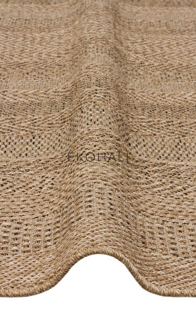 Salda Koleksiyonu iç ve Dış Mekan Kullanımına Uygun Jüt Görünümlü Yumuşak Dokulu Sisal Kilim SLD 02 Natural