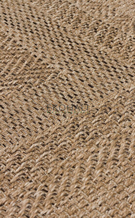 Salda Koleksiyonu iç ve Dış Mekan Kullanımına Uygun Jüt Görünümlü Yumuşak Dokulu Sisal Kilim SLD 02 Natural