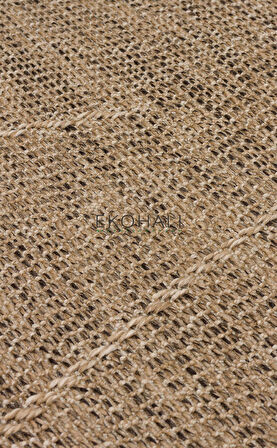 Salda Koleksiyonu iç ve Dış Mekan Kullanımına Uygun Jüt Görünümlü Yumuşak Dokulu Sisal Kilim SLD 03 Natural