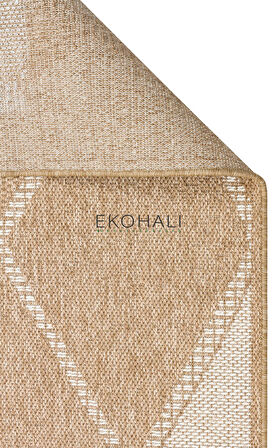Salda Koleksiyonu iç ve Dış Mekan Kullanımına Uygun Jüt Görünümlü Yumuşak Dokulu Sisal Kilim SLD 04 Natural White