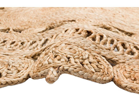 Solo Koleksiyonu Jüt ile üretilen el dokuma sisal kilim CA-109 Natural XW