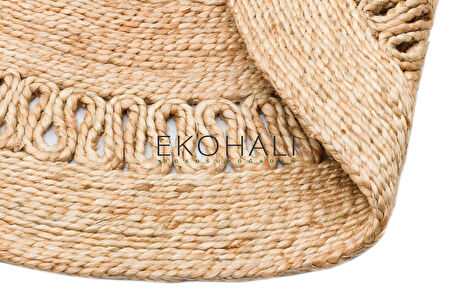 Solo Koleksiyonu Jüt ile üretilen el dokuma sisal kilim CA-112 Natural XW