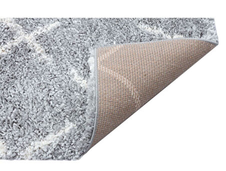 Ioft Koleksiyonu Yumuşak dokulu etnik detaylara sahip modern halı LF01 Grey Cream