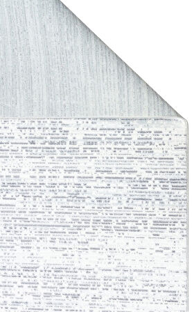 Sateen Koleksiyonu Makinede yıkanabilen, kolay kullanımlı kaymaz taban halı ST101 Açık Gri