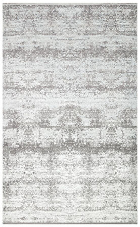 Sateen Koleksiyonu Makinede yıkanabilen, kolay kullanımlı kaymaz taban halı ST112 Gri