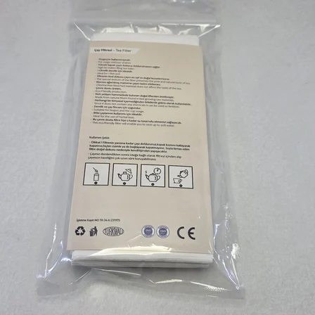 demlik i̇çi çay filtresi körüklü kapaklı çay süzgeci boş demlik poşeti bonesi 9x20 cm 100 adet ((100 lü) bitki kış çay demleme