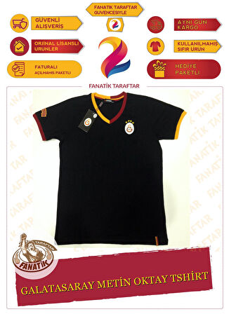 Galatasaray Orijinal Siyah Çocuk T-Shirt