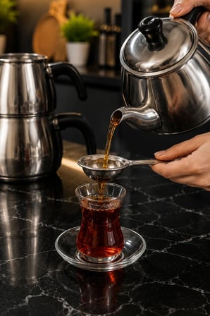 Porsima Paslanmaz Çelik Çay Süzgeci - 12cm
